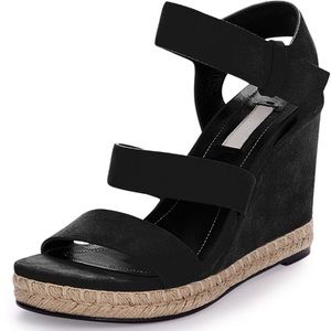 🔆NEW🔆 BALENCIAGA Wedge Suede Sandals